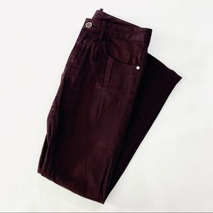 Zara Man Skinny Chinos / Slacks - Dark Maroon Size 29 Stretch